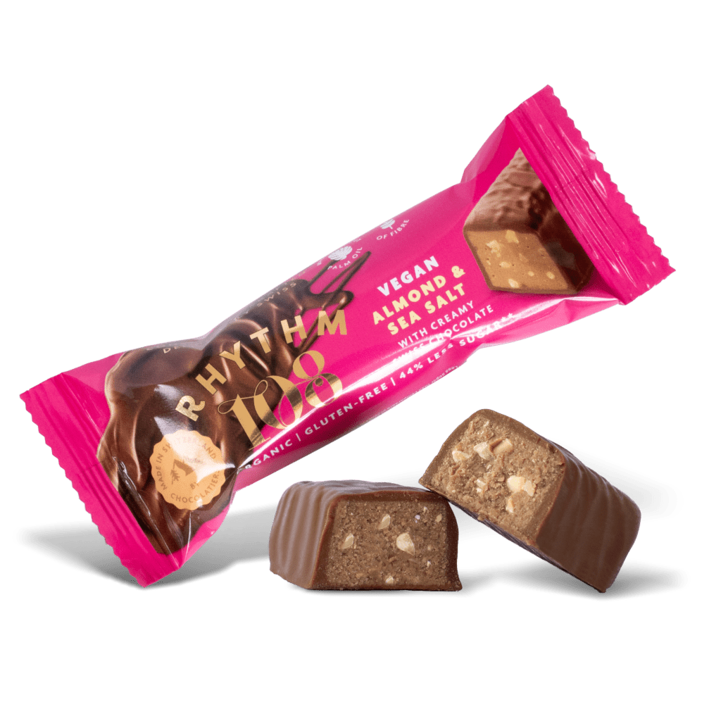 Rhythm108 Organic Almond Seasalt Chocolate bar 33gr