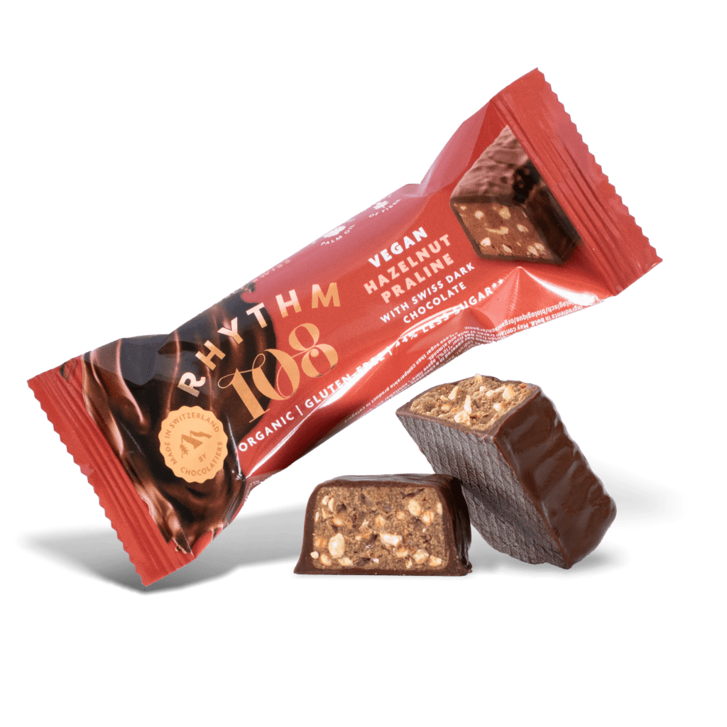 Rhythm108 Organic Hazelnut Praline Chocolate bar 33gr