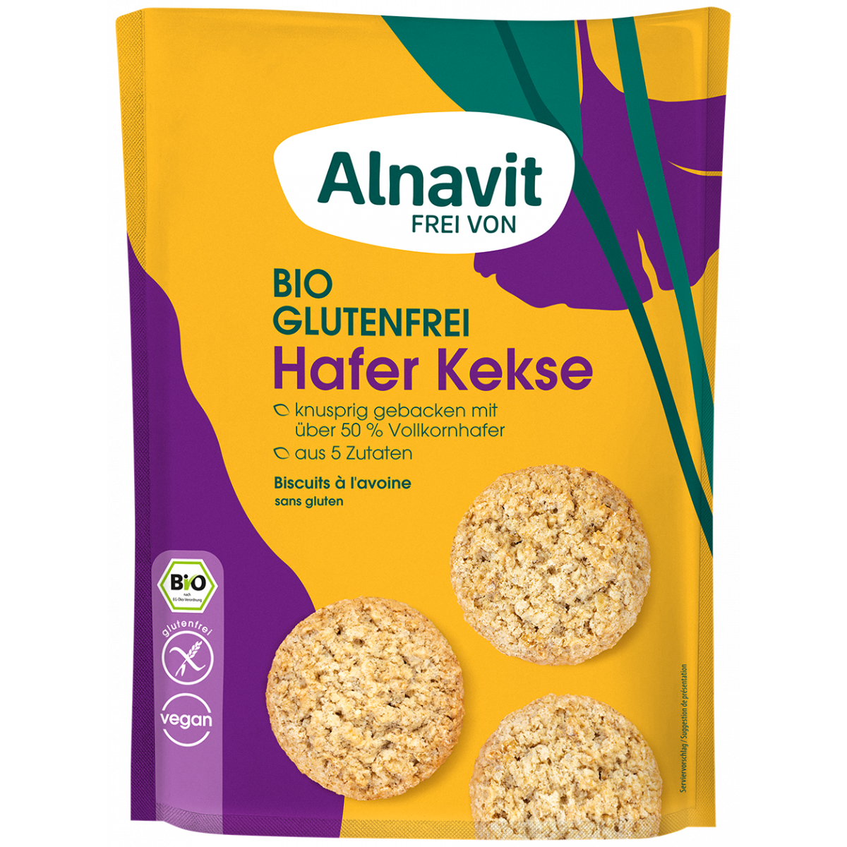 Alnavit Organic Oatcookies - only 5 ingredients 125gr