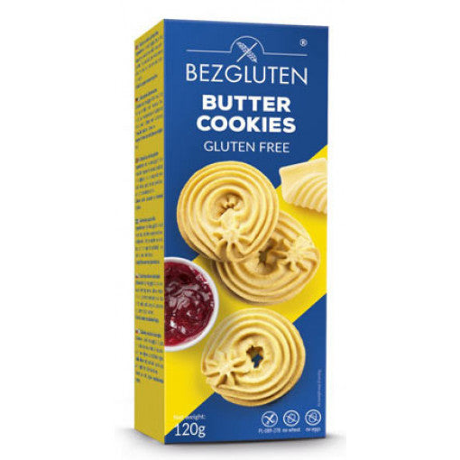 Bezgluten Butter Cookies Biscuits 120gr