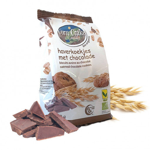 Corn Crake Organic Wholegrain Oat Chocolate Cookies 150gr