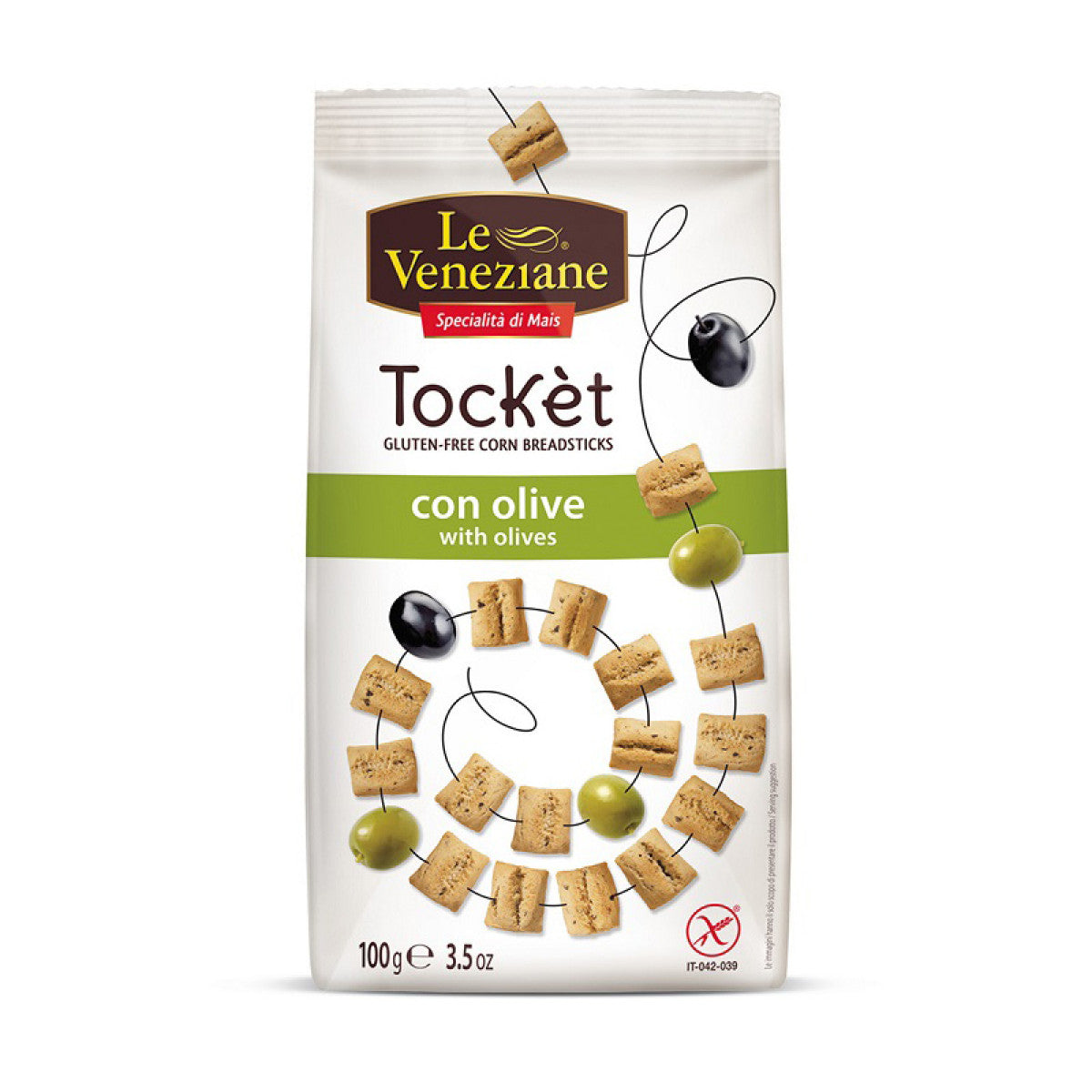 Le Veneziane Crackers with Olives 100gr