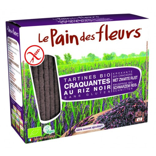 Le Pain des Fleurs Organic Black Rice Crispbread 150gr