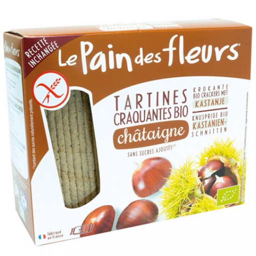 Le Pain des Fleurs Organic Chestnut Crispbread Crackers 150gr