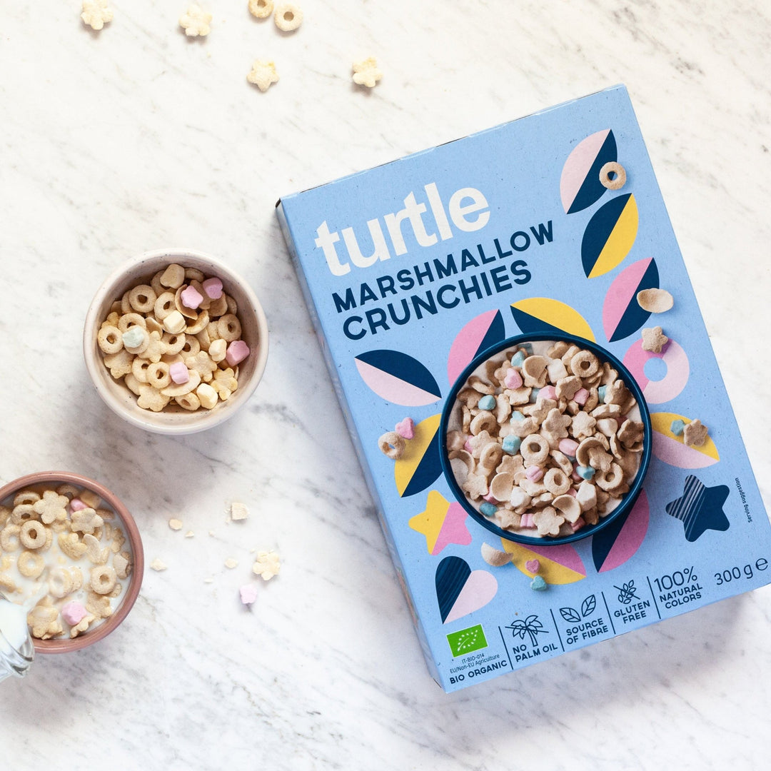 Turtle Organic Cereal Marshmallow Crunchies 300gr