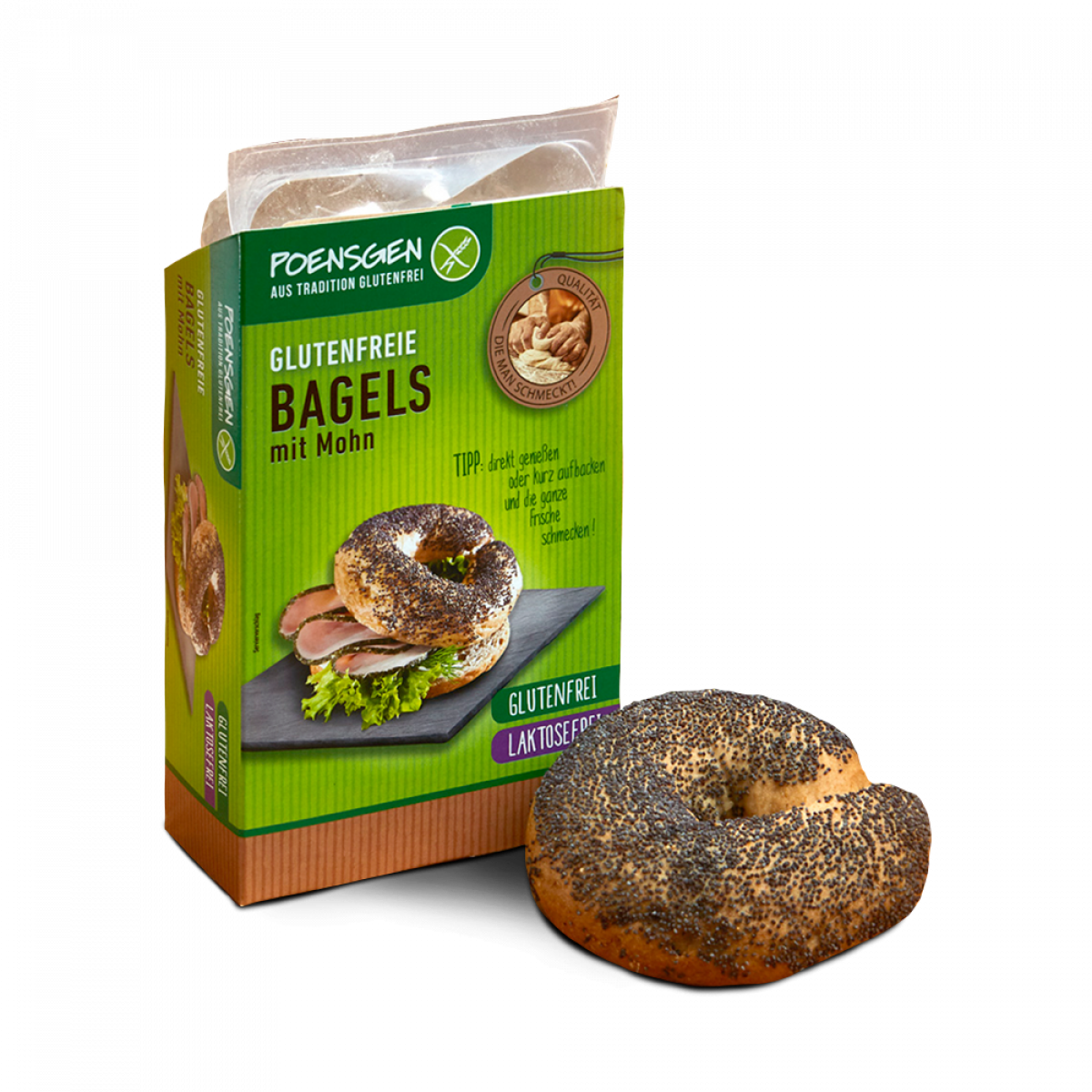 Poensgen Bagels poppyseeds (2 pieces) 150gr