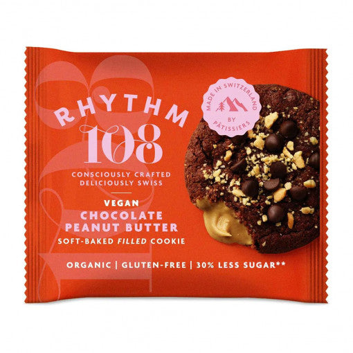 Rhythm108 Organic Soft-bake Peanut Butter Chocolate Biscuits Cookies 50gr