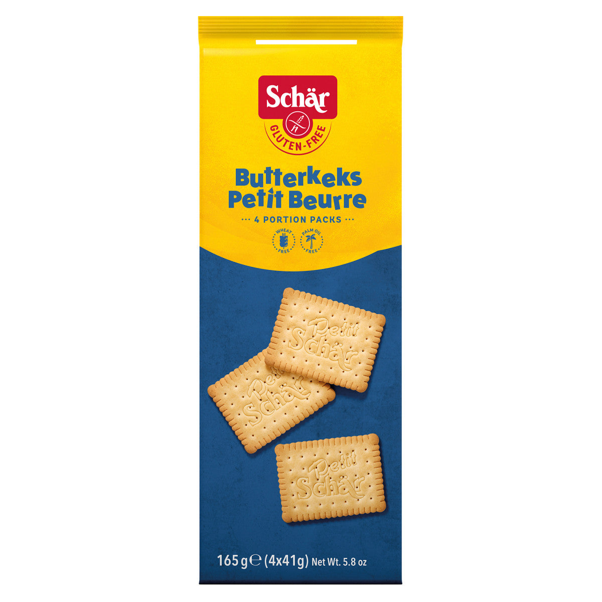 Schar Butter Cookies 165gr (4x41gr)