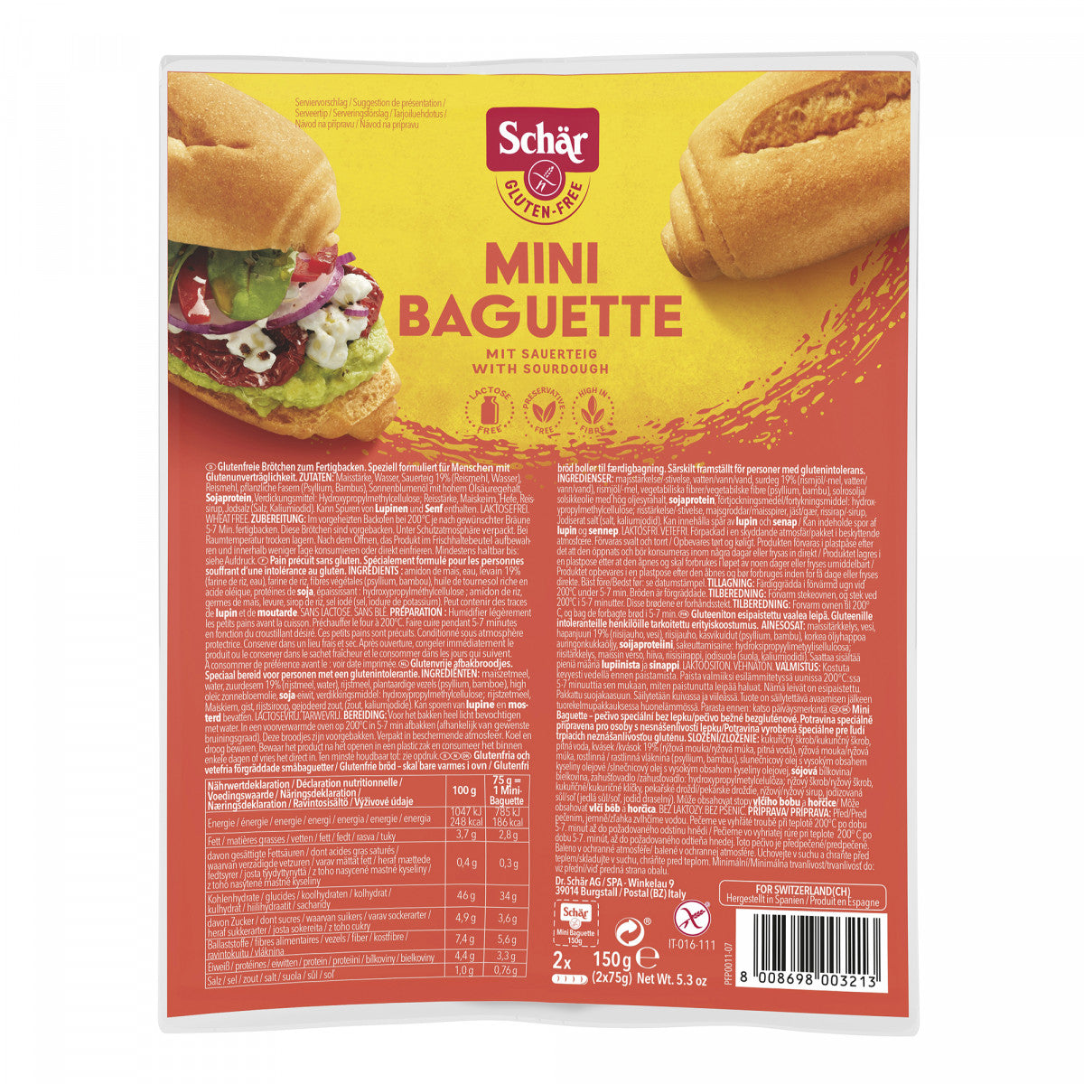 Schar Mini Baguette 150gr