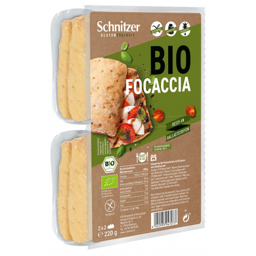 Schnitzer Organic Focaccia (4 pieces) 220gr