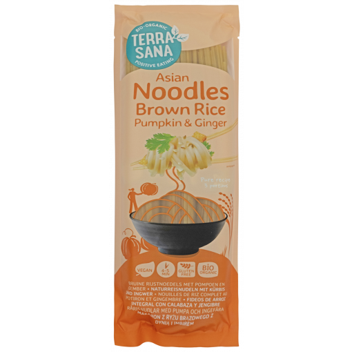 Terrasana Organic Pumpkin Ginger Brown Rice Noodles 250gr