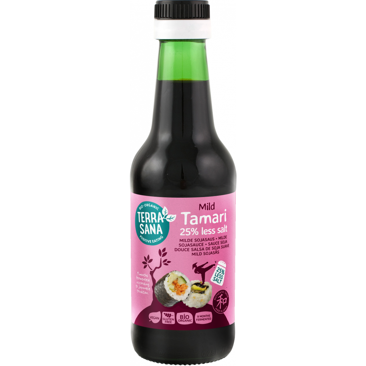 Terrasana Organic Tamari Soy Sauce Mild less salt 250gr