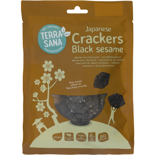 Terrasana Organic Black Sesame Crackers 60gr