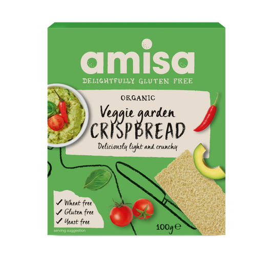 Amisa Organic Veggie Garden Crispbread 100gr