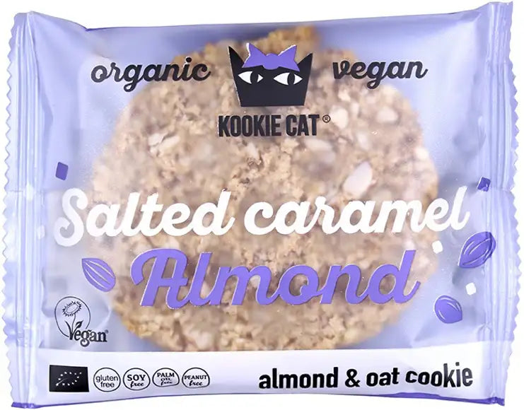 Kookie Kat Organic Salted Caramel Almond Cookie 50gr