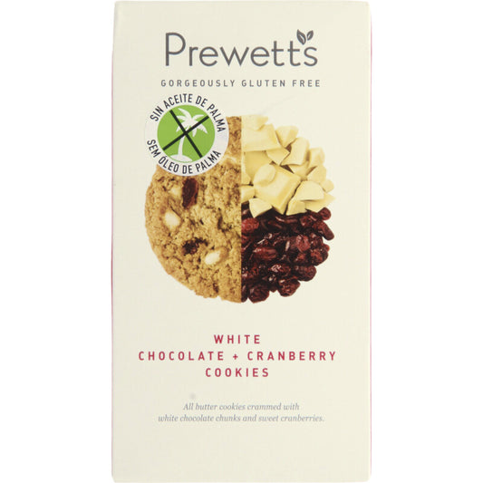 Prewetts White Chocolate & Cranberry Cookies 150gr
