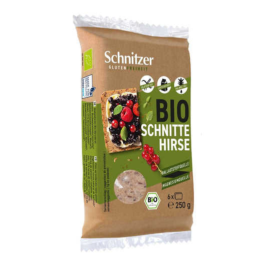 Schnitzer Organic Buckwheat Sourdough Millet & Flaxseed sliced bread 250gr