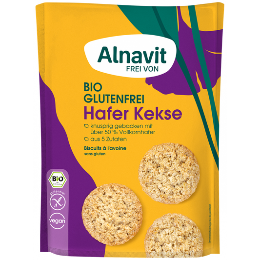 Alnavit Organic Oatcookies - only 5 ingredients 125gr