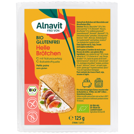 Alnavit Organic White Bun rolls (2pieces) 125gr