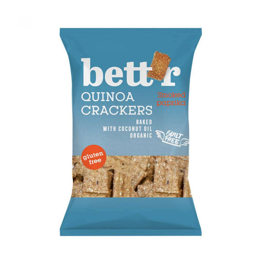 Bettr Organic Quinoa Smoked Paprika Crackers 100gr