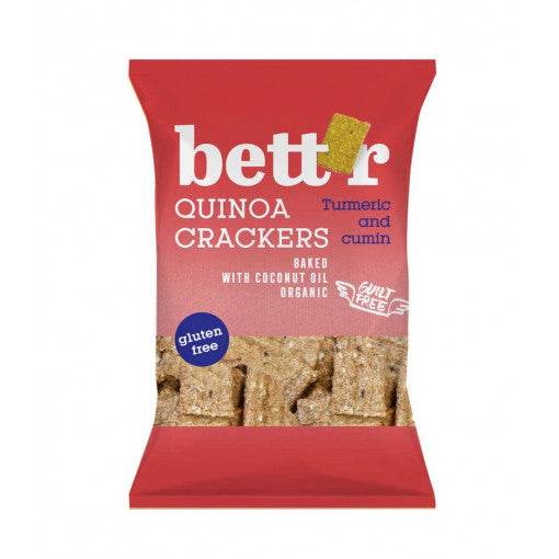 Bettr Organic Quinoa Tumeric Cumin Crackers 100gr