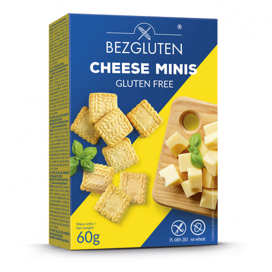 Bezgluten Mini Cheese Crackers 60gr