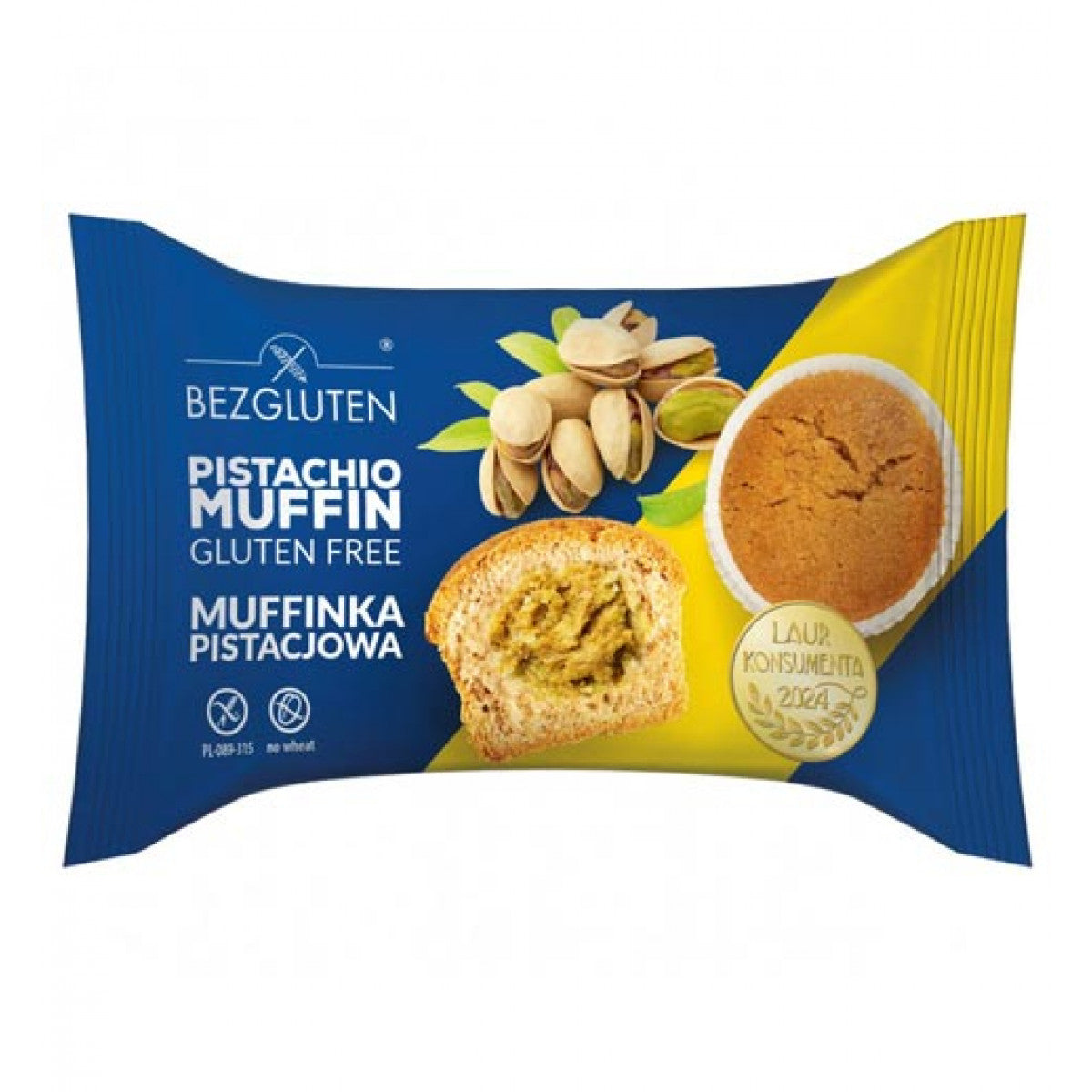 Bezgluten Pistache Cupcake Muffin 60gr