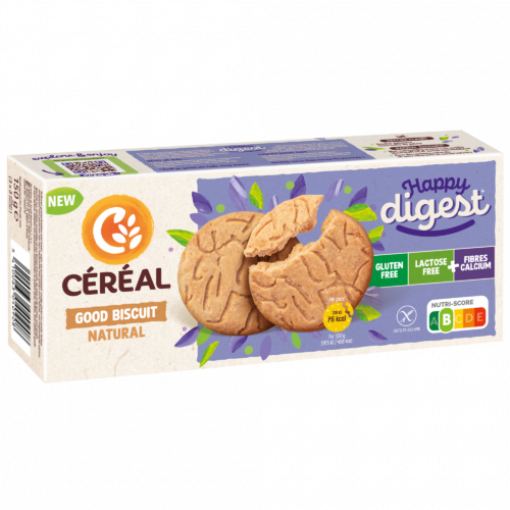 Céréal Happy Digest Natural Biscuits Cookies (3-pack) 150gr