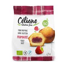 Céliane Organic Mini Muffin Raspberry 200gr
