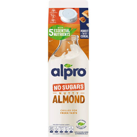 Alpro Milk Almond No Sugars 1L