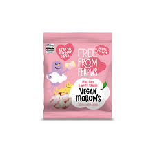 Free From Fellows Mini Pink & White Vanilla Mallows 105g glutenfree