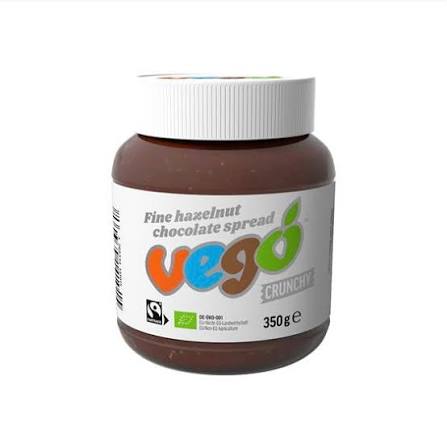 Vego Organic Crunchy Fine Hazelnut Chocolate Spread 350g glutenfree