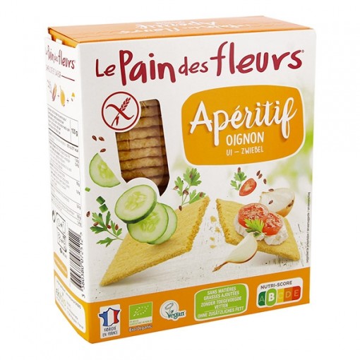 Le Pain des Fleurs Organic Onion Crispbread 150gr