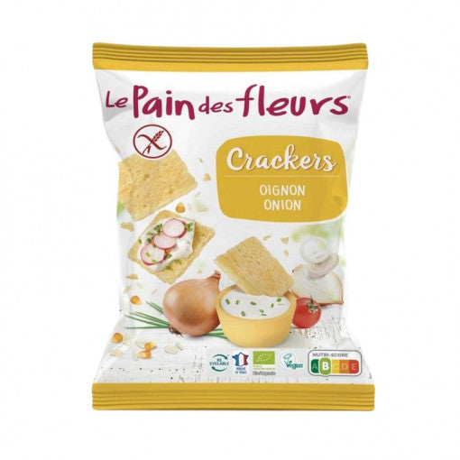 Le Pain des Fleurs Organic Mini Crackers Onion 75gr