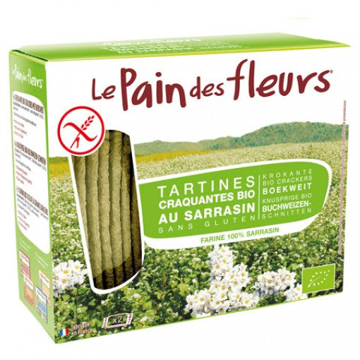 Le Pain des Fleurs Organic Buckwheat Crispbread sea salt 150gr