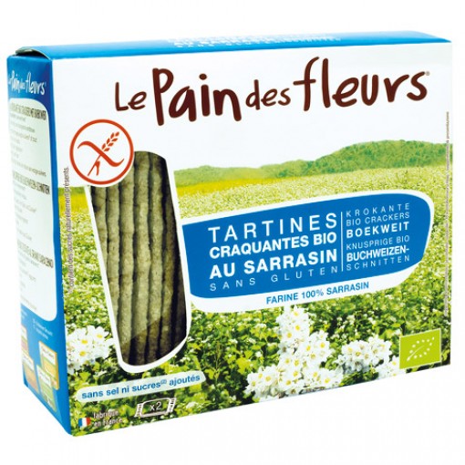 Le Pain des Fleurs Organic Buckwheat Crispbread no sea salt/no added sugar 150gr