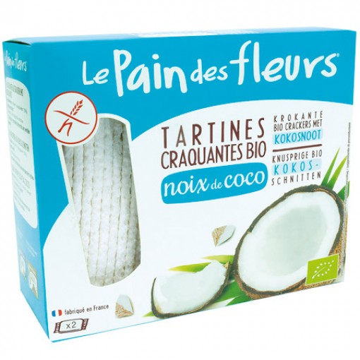 Le Pain des Fleurs Organic Coconut Crispbread 150gr