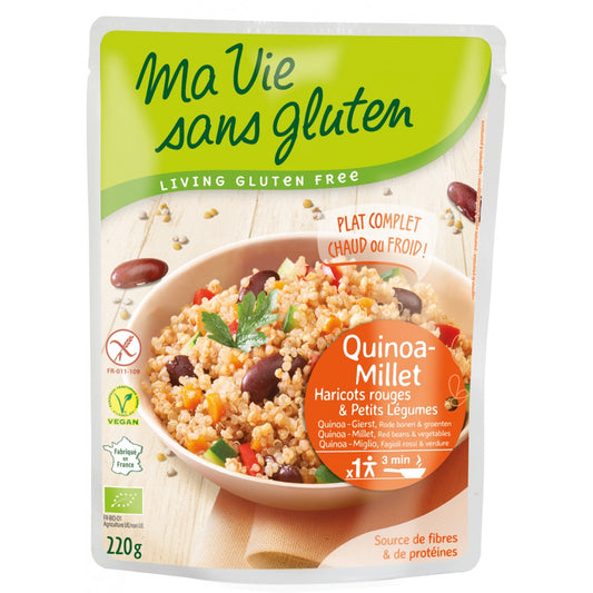 Ma Vie Sans Gluten Quinoa Millet Beans bowl instant meal 250gr