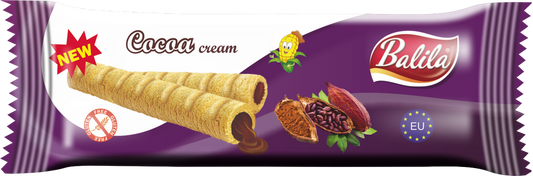 Balila Corn Tubes Filled with Cocoa cream (48pieces) 864gr
