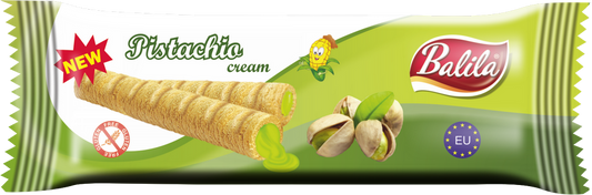 Balila Corn Tubes Filled with Pistache cream (48pieces) 864gr