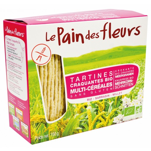 Le Pain des Fleurs Organic Multigrain Crispbread 150gr