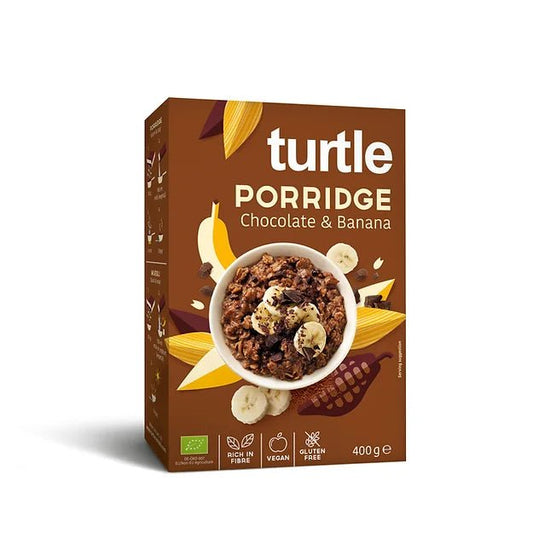Turtle Organic Porridge Chocolate & Banana 400gr