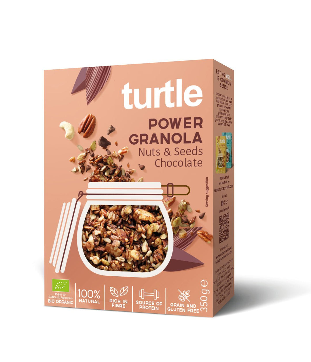 Turtle Organic Granola Chocolate & Hazelnut 350gr