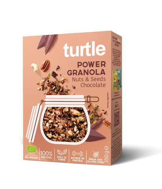 Turtle Organic Granola Chocolate & Hazelnut 350gr