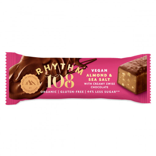 Rhythm108 Organic Almond Seasalt Chocolate bar 33gr