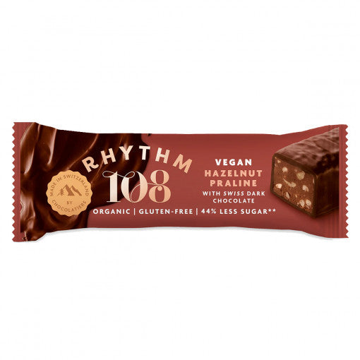 Rhythm108 Organic Hazelnut Praline Chocolate bar 33gr