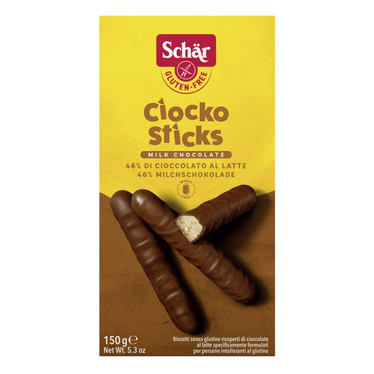 Schar Milk Chocolate Crispy Shortcrust Stick 150gr