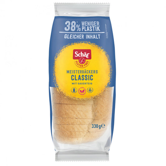 Schar Master Bakery Classic white sliced bread 330gr