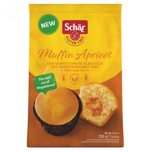 Schar Apricot Muffins 250gr (5x50gr)