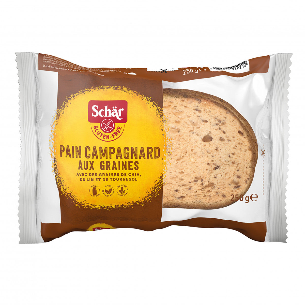 Schar Sourdough Farmbread Multi-seed Pain Campagnard 250gr glutenfree